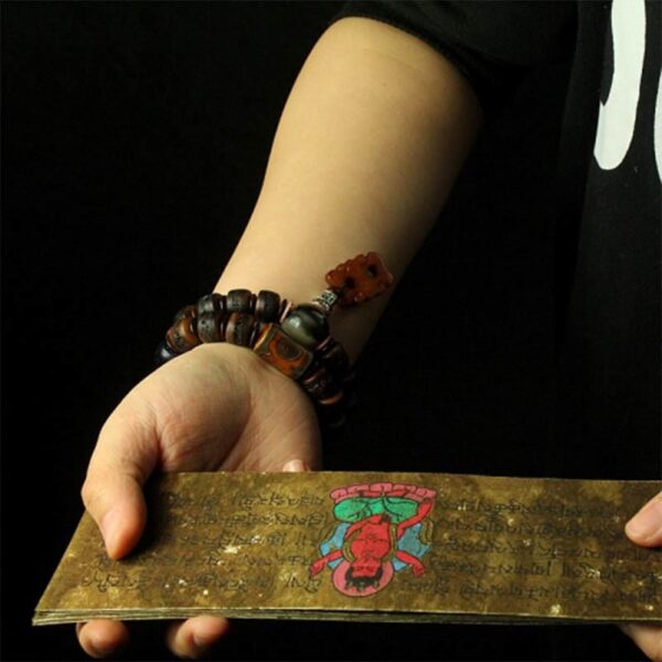 Tibetan Yak Bone Dzi Bead Turquoise Keep Away Evil Spirits Bracelet - 图片 23