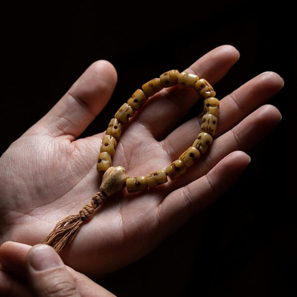 Tibetan Yak Bone The Lord Of The Corpse Forest Keep Away Evil Spirits Bracelet - 图片 14