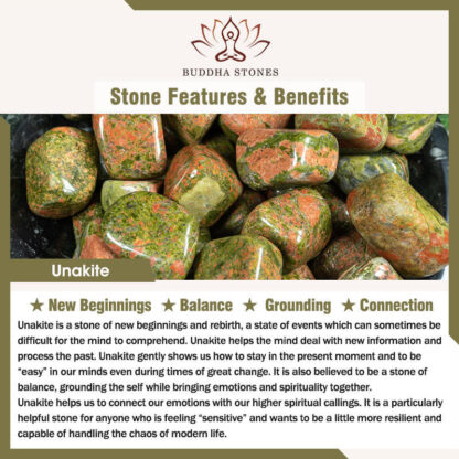 Buddha Stones Natural Lazurite Pietersite Unakite Om Mani Padme Hum Bead Positive Bracelet - 图片 15
