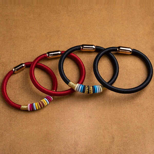 Tibetan Handmade King Kong Knot Protection Magnetic Buckle Braided Bracelet - 图片 22