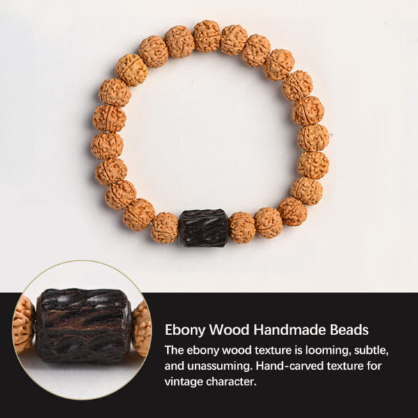 Tibet Rudraksha Bodhi Seed Wealth Auspiciousness Bracelet - 图片 23