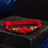 Red String Jade Luck Fortune Knot Braided Couple Bracelet