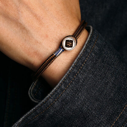 Buddha Stones  925 Sterling Silver Handmade Button Protection Weave String Bracelet - 图片 14