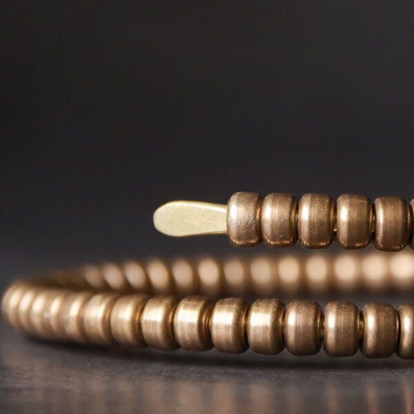 Buddha Stones Vintage Design Copper Balance Adjustable Cuff Bracelet - 图片 8