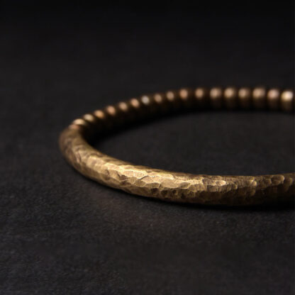 Simple Design Copper Brass Bead Luck Wealth Bracelet - 图片 3