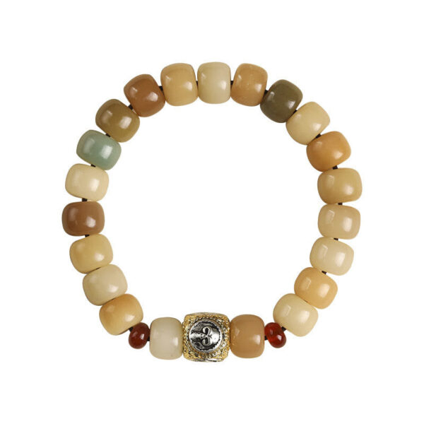 Natural Bodhi Seed The Lord of the Corpse Forest Om Mani Padme Hum Wisdom Bracelet - 图片 4