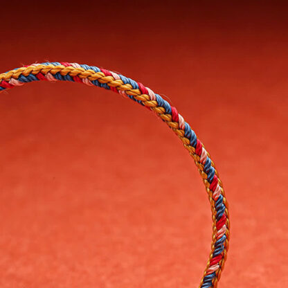 Buddha Stones Handmade Dunhuang Color Luck Braid String Bracelet - 图片 5