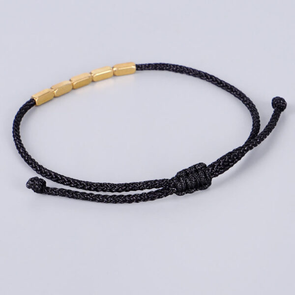 Handcrafted Copper Bead Protection Braided String Bracelet - 图片 7