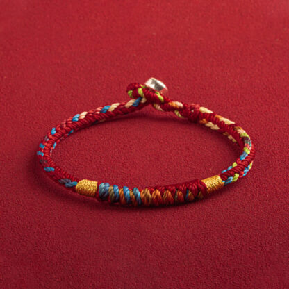 Buddha Stones 'May You Be Safe And Lucky In The Year Ahead' Multicolored Bracelet - 图片 2