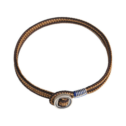 Buddha Stones  925 Sterling Silver Handmade Button Protection Weave String Bracelet - 图片 15