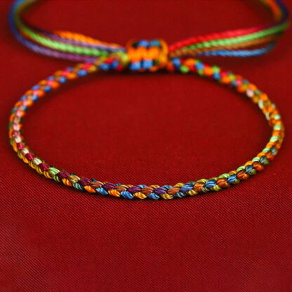Buddha Stones 'May all your wishes come true' Lucky Multicolored Bracelet - 图片 11