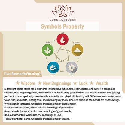 Buddha Stones Tibetan Handmade Colorful King Kong Knot Five Elements Luck Braid String Bracelet - 图片 26