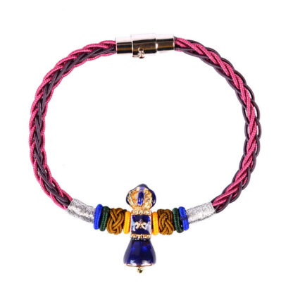 Buddha Stones Tibetan Handmade Dorje Vajra Strength Eight Threads String Bracelet - 图片 11