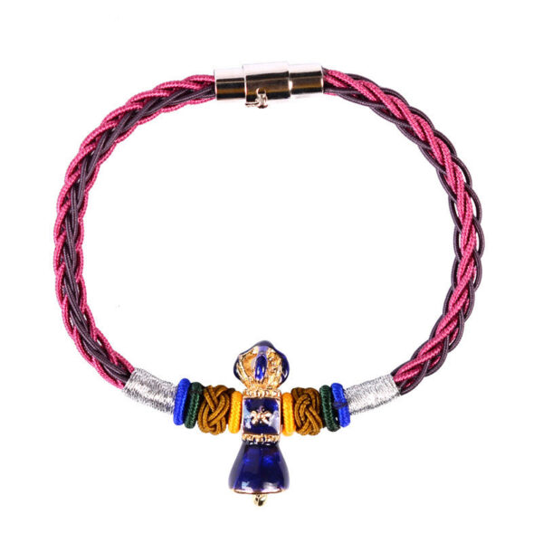 Buddha Stones Tibetan Handmade Dorje Vajra Strength Eight Threads String Bracelet - 图片 11