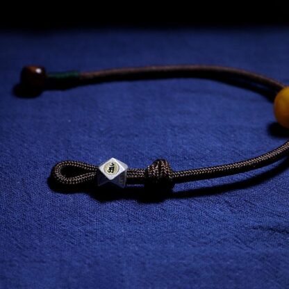 925 Sterling Silver Chinese Zodiac Natal Buddha Natural Amber Clear Anxiety Bracelet - 图片 6