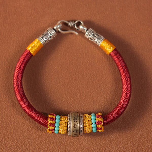 Handmade Tibetan Amulet King Kong Knot Luck Protection Braided Bracelet