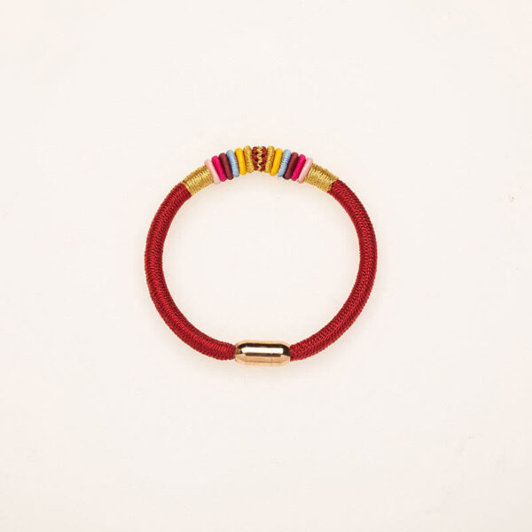 Tibetan Handmade King Kong Knot Protection Magnetic Buckle Braided Bracelet - 图片 11