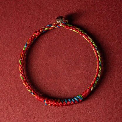 Buddha Stones Handmade Five Color Thread Protection Bracelet - 图片 4