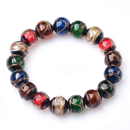 Colorful Liuli Glass Bead Luck Bracelet - 图片 6