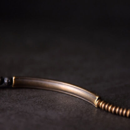 Buddha Stones Vintage Lava Rock Copper Support Bracelet - 图片 12
