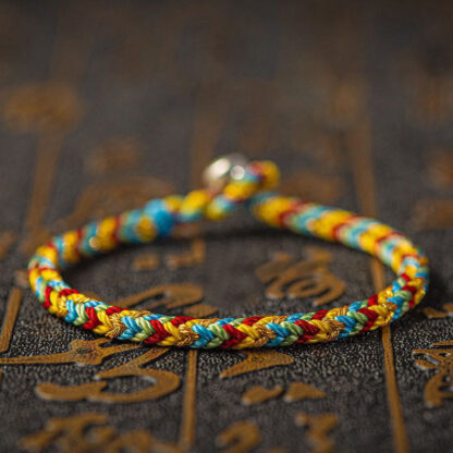 Buddha Stones 'May you be good fortune and success' Lucky Multicolored Bracelet - 图片 6
