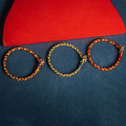 Buddha Stones 'May you be safe and sound all year round' Lucky Multicolored Bracelet - 图片 3