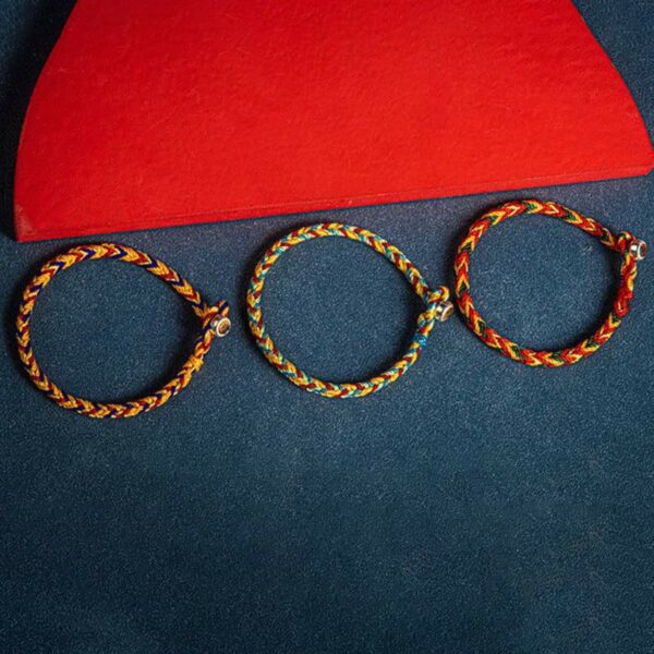 Buddha Stones 'May you be safe and sound all year round' Lucky Multicolored Bracelet - 图片 3