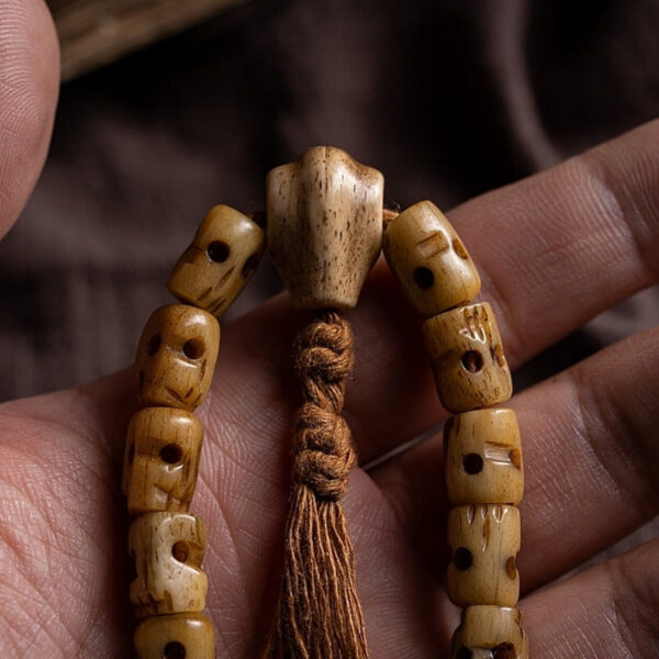 Tibetan Yak Bone The Lord Of The Corpse Forest Keep Away Evil Spirits Bracelet - 图片 15