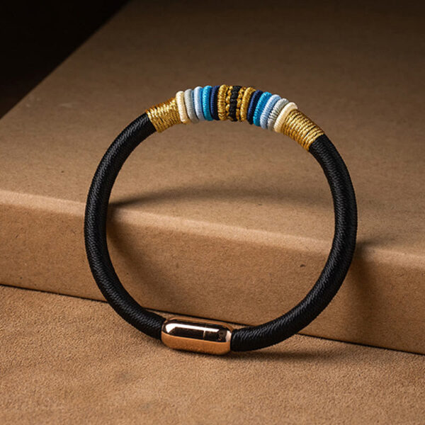 Tibetan Handmade King Kong Knot Protection Magnetic Buckle Braided Bracelet - 图片 14