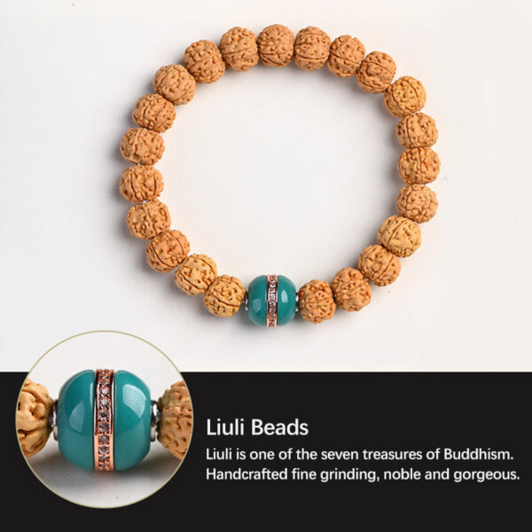 Tibet Rudraksha Bodhi Seed Wealth Auspiciousness Bracelet - 图片 31