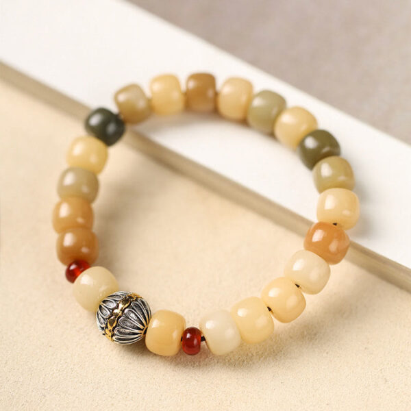 Natural Bodhi Seed The Lord of the Corpse Forest Om Mani Padme Hum Wisdom Bracelet - 图片 17