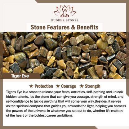 Buddha Stones Tiger Eye Stone Copper Protection Bracelet - 图片 11
