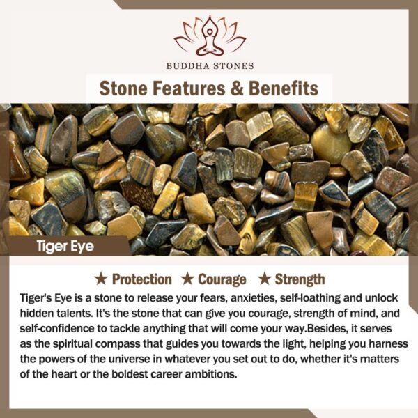 Buddha Stones Tiger Eye Stone Copper Protection Bracelet - 图片 11