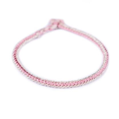 Buddha Stones Two-Color Rope Handcrafted Eight Thread Peace Knot Bracelet - 图片 14
