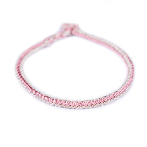 Buddha Stones Two-Color Rope Handcrafted Eight Thread Peace Knot Bracelet - 图片 14