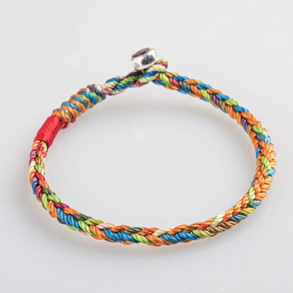 Buddha Stones 'May you be healthy and happy' Lucky Multicolored Bracelet - 图片 3