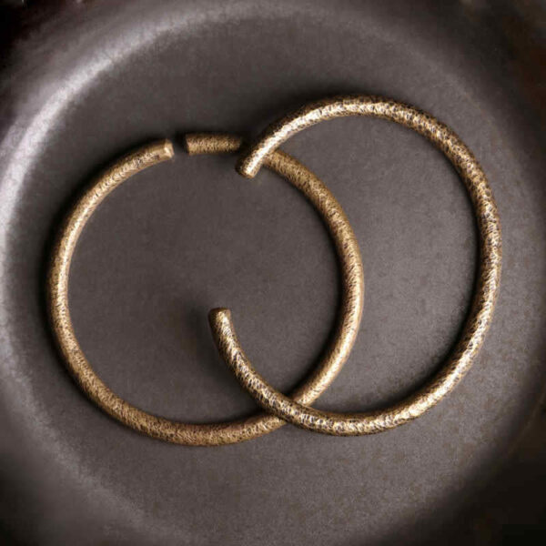 Buddha Stones Rustic Design Copper Balance Adjustable Cuff Bracelet - 图片 10