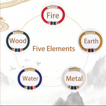 Buddha Stones Tibetan Handmade Colorful King Kong Knot Five Elements Luck Braid String Bracelet - 图片 5