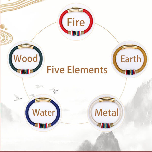 Buddha Stones Tibetan Handmade Colorful King Kong Knot Five Elements Luck Braid String Bracelet - 图片 5