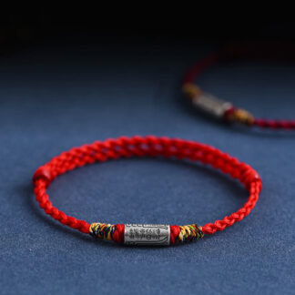 Handcrafted 925 Sterling Silver Everything Goes Well Design Protection Strength Bracelet Anklet
