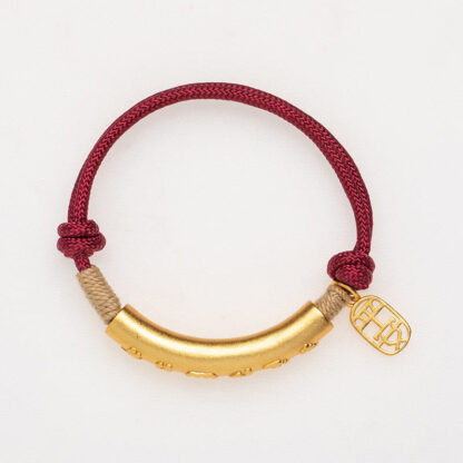999 Sterling Silver Tibet Handmade Om Mani Padme Hum Fu Character TopRank Character Luck Braided Bracelet - 图片 10