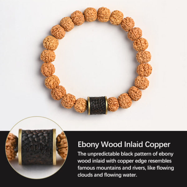 Tibet Rudraksha Bodhi Seed Wealth Auspiciousness Bracelet - 图片 26