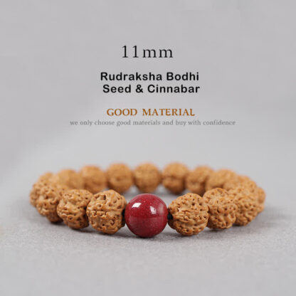 Buddha Stones Tibet Rudraksha Bodhi Seed Dzi Bead Amber Turquoise Wealth Bracelet - 图片 22