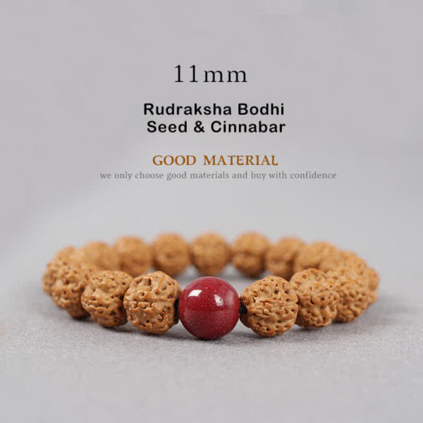 Buddha Stones Tibet Rudraksha Bodhi Seed Dzi Bead Amber Turquoise Wealth Bracelet - 图片 22