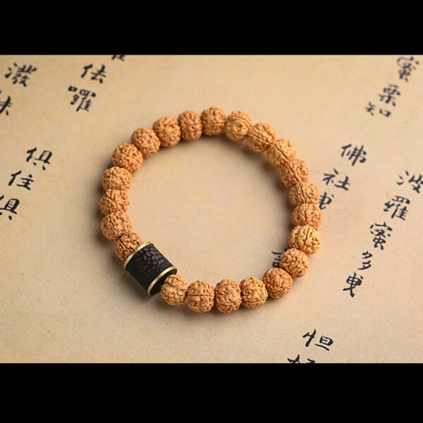 Tibet Rudraksha Bodhi Seed Wealth Auspiciousness Bracelet - 图片 25