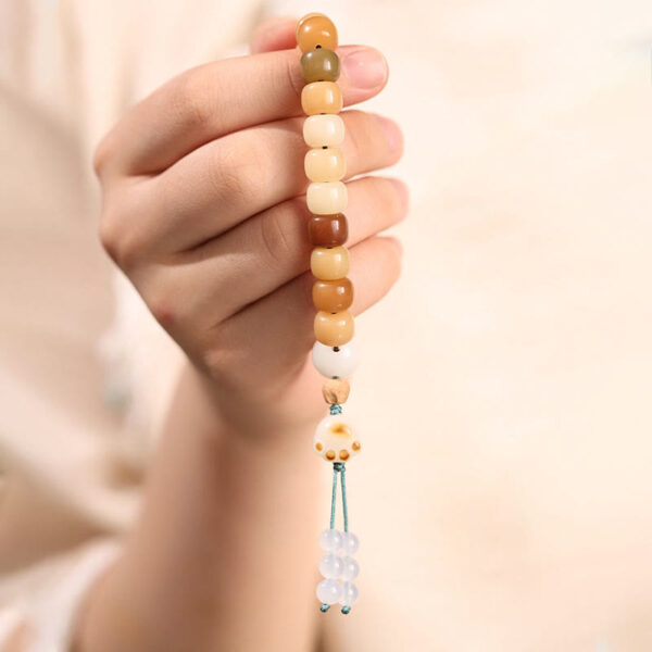 Natural Bodhi Seed The Lord of the Corpse Forest Om Mani Padme Hum Wisdom Bracelet - 图片 21