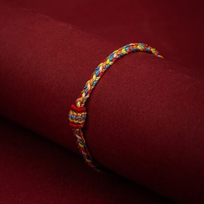 Buddha Stones Handmade Dragon Boat Festival Luck Colorful Rope Child Adult Bracelet - 图片 4