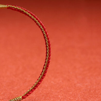 Buddha Stones Handmade Chinese Zodiac Rabbit Rooster Rat Horse Dragon Protection Braid String Bracelet - 图片 6