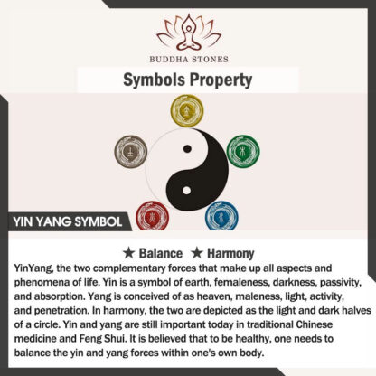 Buddha Stones Ebony Wood Chinese Character Yin Yang Engraved Gourd Balance Bracelet - 图片 12