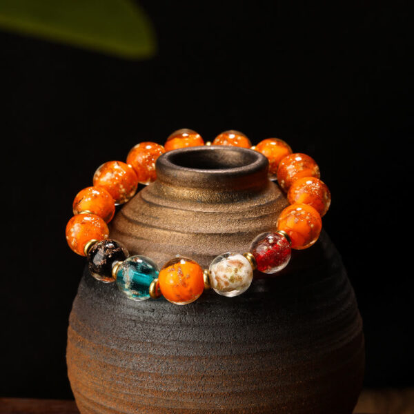 Luminous Liuli Glass Bead Luck Fluorescent Bracelet - 图片 5